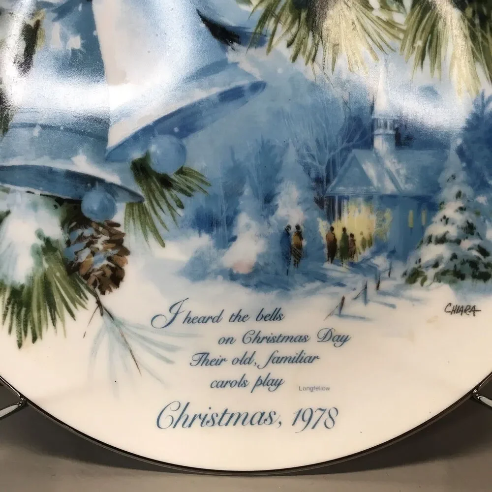 CHARA American Watercolor Society CHRISTMAS 1978 COLLECTOR Plate